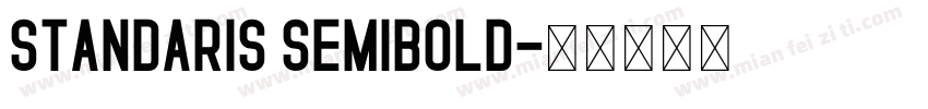 Standaris Semibold字体转换